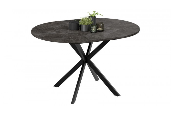 Стол обеденный раздвижной «Мэдисон» Тип 1 Черный муар, Ателье темный