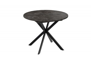 Стол обеденный раздвижной Мэдисон Тип 1 Черный муар, Ателье темный