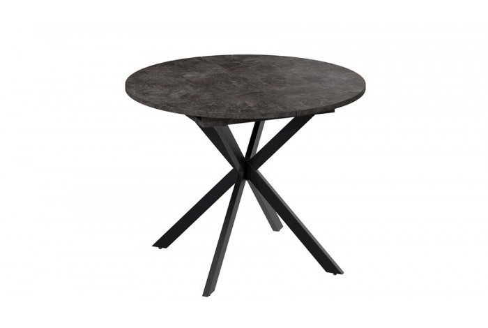 Стол обеденный раздвижной «Мэдисон» Тип 1 Черный муар, Ателье темный