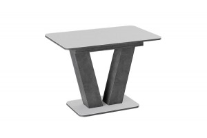 Стол раздвижной Чинзано Тип 1 Моод темный/стекло белое матовое