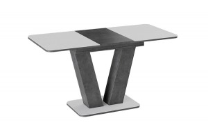 Стол раздвижной Чинзано Тип 1 Моод темный/стекло белое матовое