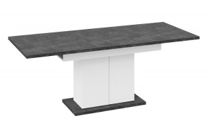 Стол раздвижной Детройт Тип 1 Белый, Ателье темный