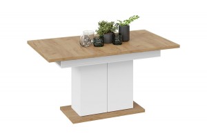 Стол раздвижной Детройт Тип 1 Белый, Дуб Крафт золотой