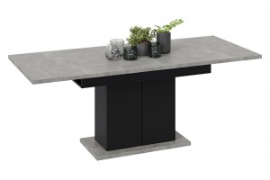 Стол раздвижной Детройт Тип 1  Черный, Ателье светлый