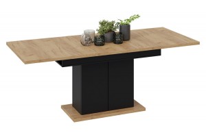 Стол раздвижной Детройт Тип 1 Черный, Дуб Крафт золотой