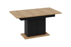 Стол раздвижной Детройт Тип 1 Черный, Дуб Крафт золотой