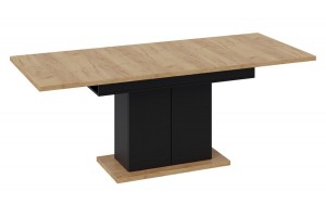 Стол раздвижной Детройт Тип 1 Черный, Дуб Крафт золотой