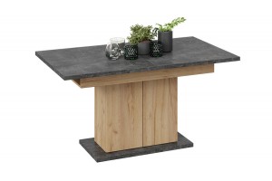 Стол раздвижной Детройт Тип 1 Дуб Крафт золотой, Ателье темное