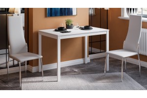 Стол раздвижной Слайд Тип 2 Белый матовый, Белый