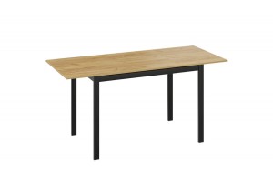 Стол раздвижной Слайд Тип 2 Черный муар, Дуб Крафт золотой