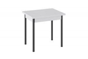 Стол раскладной Родос Тип 2 с опорой d40 Черный муар, Белый