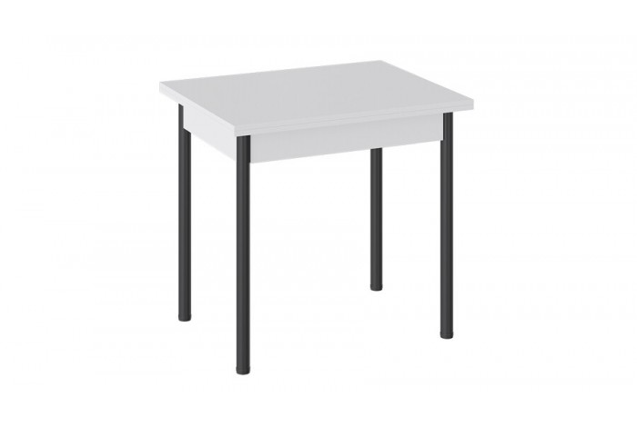 Стол раскладной «Родос» Тип 2 с опорой d40 Черный муар, Белый