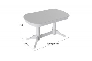 Стол Валенсия Белый матовый