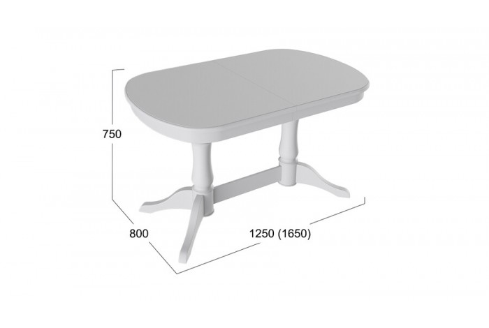 Стол «Валенсия» - S-182 Белый матовый