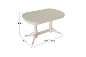 Стол Валенсия Слоновая кость