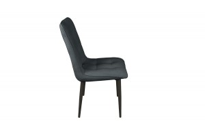 Стул Фредо Черный муар, Микровелюр BRENDY Graphite