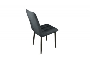 Стул Фредо Черный муар, Микровелюр BRENDY Graphite
