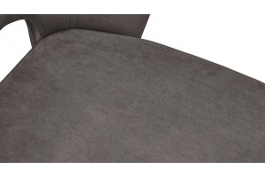 Стул Капри (конус Т2) Исп. 2 Белый муар, Велюр DREAM Stone (серо-коричневый)