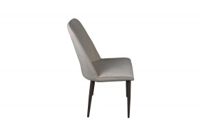 Стул Шарли Черный муар, Микровелюр BRENDY Creame