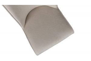 Стул Шарли Черный муар, Микровелюр BRENDY Creame