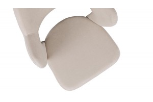 Стул Сиэтл Черный муар, Велюр DREAM Beige (бежевый)