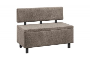 Скамья прямая Брайтон (1000 мм) Венге Цаво, Wellmart Latte