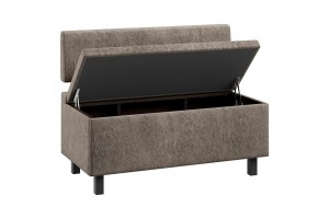 Скамья прямая Брайтон (1000 мм) Венге Цаво, Wellmart Latte