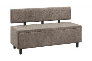 Скамья прямая Брайтон (1300 мм) Венге Цаво, Wellmart Latte