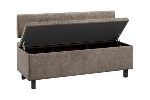 Скамья прямая Брайтон (1300 мм) Венге Цаво, Wellmart Latte