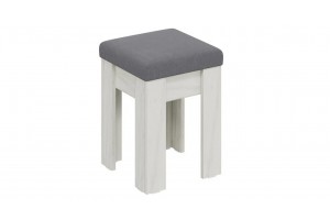 Обеденная группа Ганновер ГН №2 Дуб Крафт белый, Микровелюр Серый