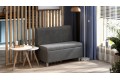 Диван прямой большой «Каир» Исп.2 Велюр Camaro 18 (серый)