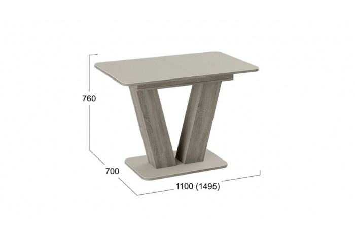 Скамья прямая «Мальта» ГН №1 Дуб Сонома трюфель, Микровелюр Linea Grande 25/Connect 25 (мокко)