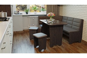 Кухонный уголок Техас Исп.2 Венге, Кашемир коричневый