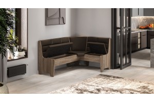 Кухонный уголок Техас Исп.2 Дуб Сонома трюфель, Кашемир коричневый