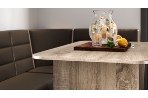 Кухонный уголок Техас Исп.2 Дуб Сонома трюфель, Кашемир коричневый