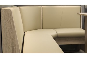 Кухонный уголок Техас Исп.1 Дуб Сонома, Экокожа бежевая