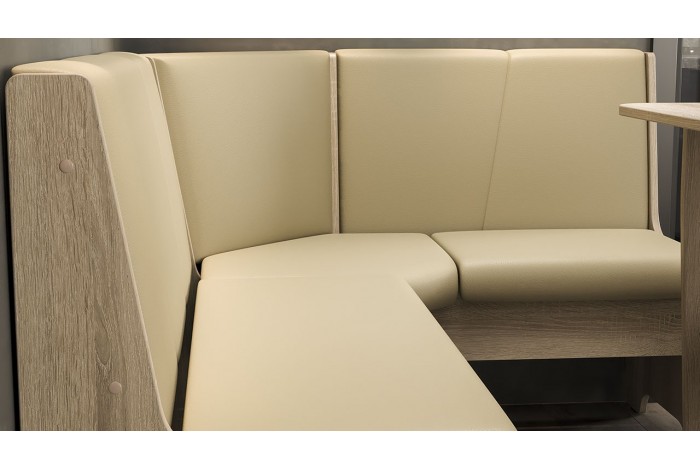 Кухонный уголок «Техас» Исп.1 Дуб Сонома, Экокожа бежевая