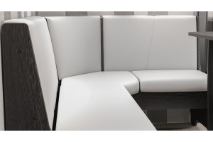 Кухонный уголок Техас Исп.1 Венге, Экокожа белая