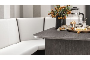 Кухонный уголок Техас Исп.1 Венге, Экокожа белая