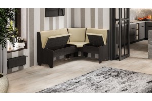 Кухонный уголок Техас Исп.1 Венге, Экокожа бежевая