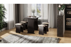 Обеденная группа Тип 1 Венге, «Санчо»/Коричневый