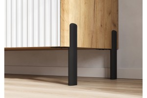 Комод Оливия 200 (металл) Дуб Крафт Золотой - Браш Вайт