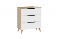 Комод Тип 3 с опорами Бук матовый, Дуб Сонома, Белый Ясень