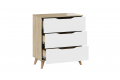 Комод Тип 3 с опорами Бук матовый, Дуб Сонома, Белый Ясень