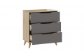 Комод Тип 3 с опорами Бук матовый, Дуб Сонома, Графит Серый