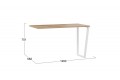 Стол письменный «Порто» - ТД-393.15.01 Белый, Яблоня Беллуно