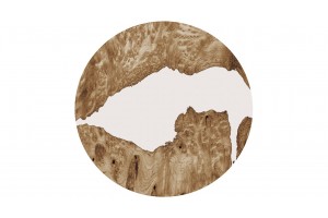 Стол журнальный ДП 1-03-05 исп. 2 Черный, Стекло с рисунком Слэб белый