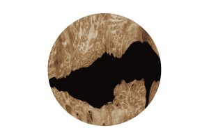 Стол журнальный ДП 1-03-05 исп. 2 Черный, Стекло с рисунком Слэб черный