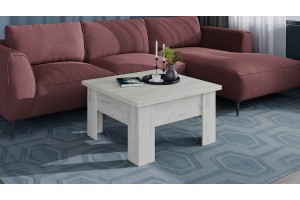 Стол журнальный Тип 10 Дуб Крафт белый