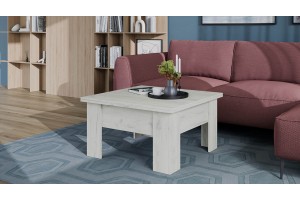 Стол журнальный Тип 10 Дуб Крафт белый